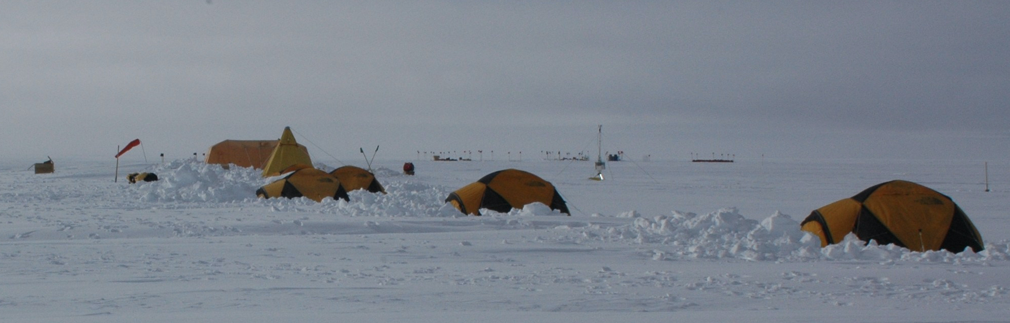 Tent camp at Hercules Dome